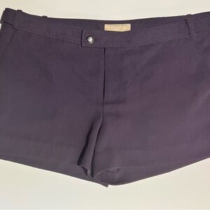 Banana Republic Chino Shorts Women's size 14 Ryan Fit Purple Polyester